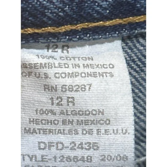 Faded Glory NWT 5 Pocket Jeans Boys Size 12 Regular - Picture 9 of 10